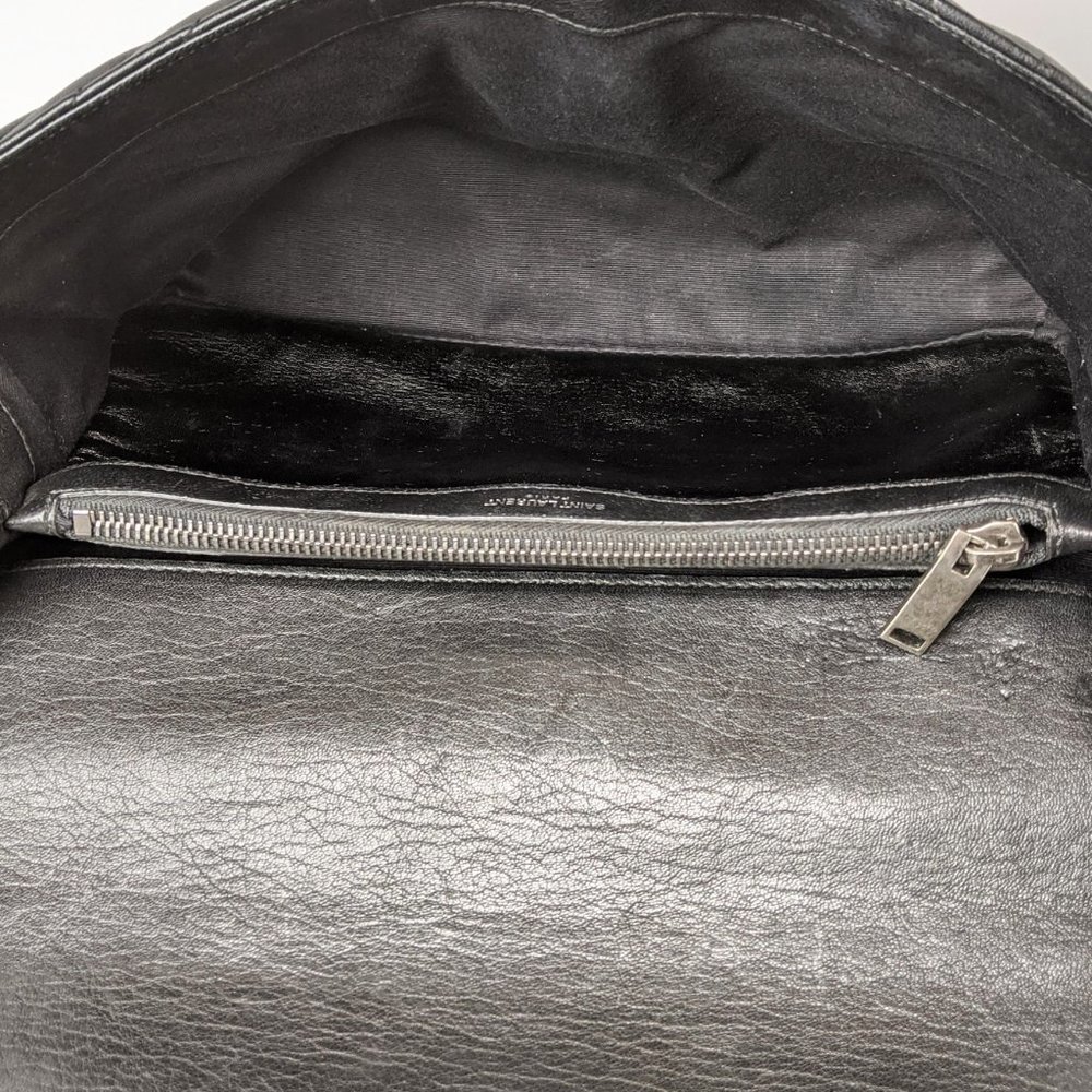 SOLD Saint Laurent Black Large College Bag - Picture 4 of 12
